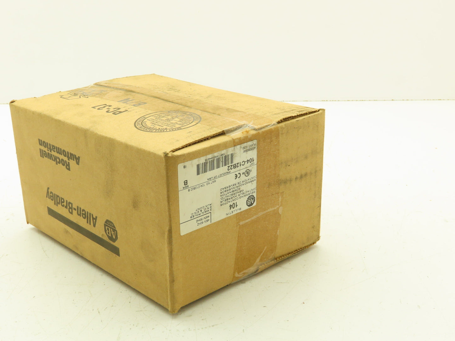 Allen Bradley 104-C12B22 Reversing Motor Starter Contactor 3 Pole 600V 480V Coil