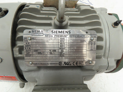 Roper 33AM03 Type 2 Fuel Transfer Gear Pump 1Hp Siemens Motor 1165 RPM 460V 3PH