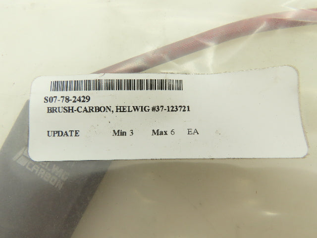 Helwig Carbon 37-123721 Motor Brushes 1-3/4"L  1-1/4"W  3/8"H 3-1/2" Wire Length