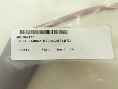 Helwig Carbon 37-123721 Motor Brushes 1-3/4"L  1-1/4"W  3/8"H 3-1/2" Wire Length
