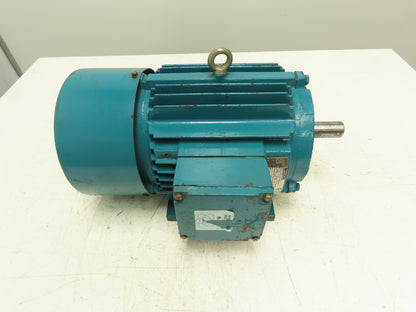 Brook Crompton 1DN AC Motor 3Hp 1755 RPM 190/380V 208-230/460V 3PH IP55 182T