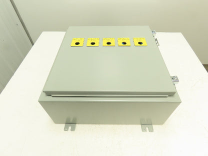 Siemens Crane Control Panel Hoffman Enclosure 24V Power Supply Input Output PLC