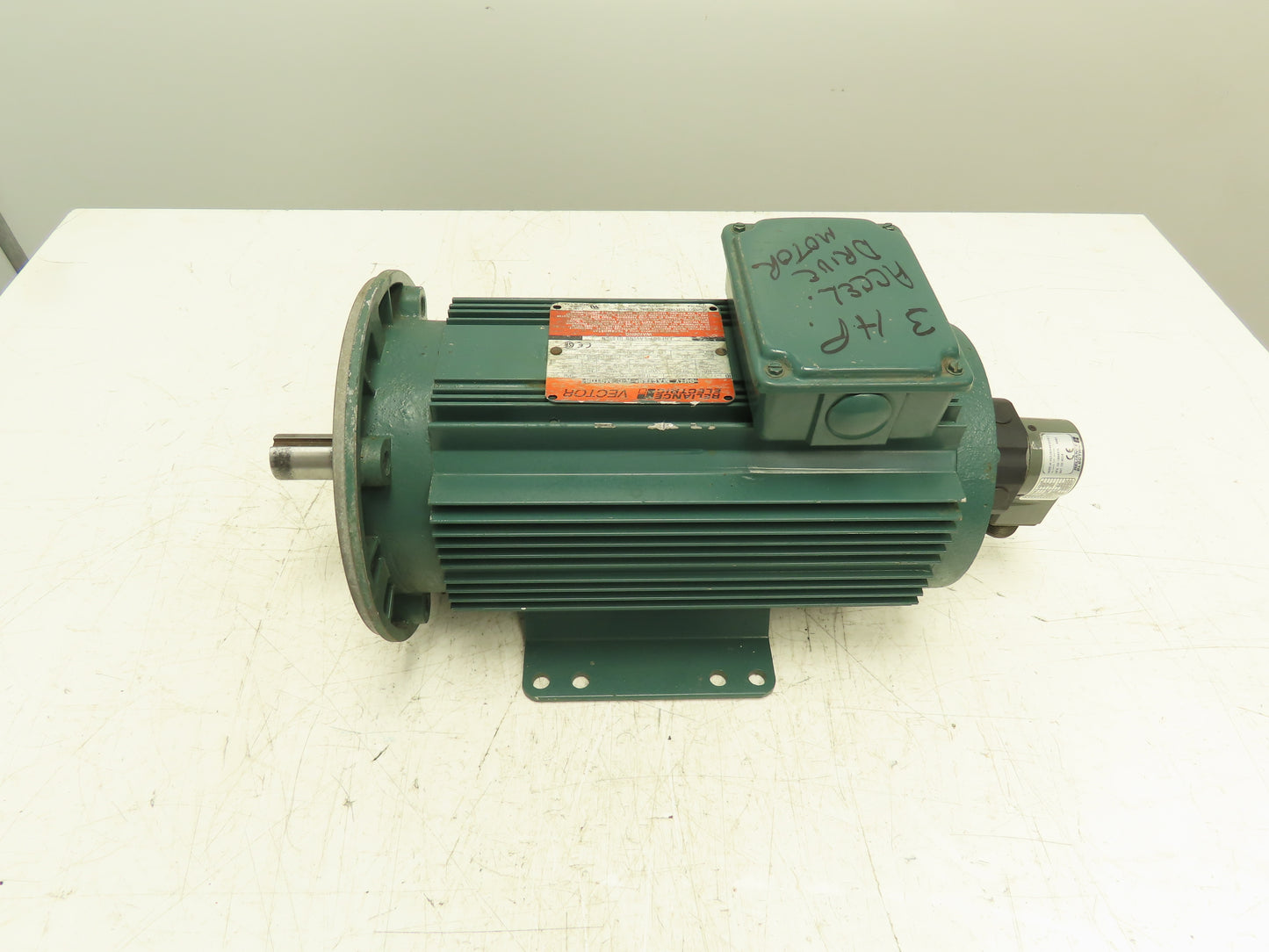 Reliance P18A6103R-CB Servo Motor 3Hp 230/460V 3PH WF182TC w/Encoder 607980-71F