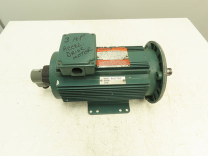 Reliance P18A6103R-CB Servo Motor 3Hp 230/460V 3PH WF182TC w/Encoder 607980-71F