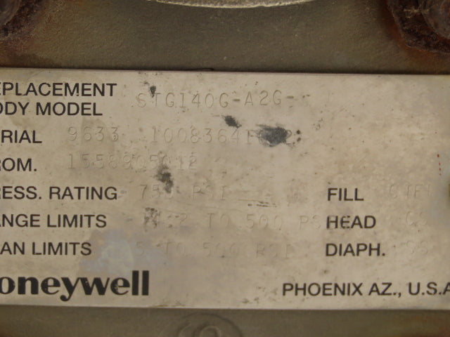 Honeywell ST3Q00 Smart Pressure Transmitter with Diaphragm Flange Seal RC1-150