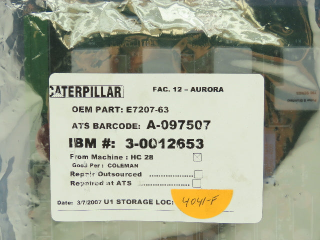 Telemotive E7207-63 Relay Board Assembly Control Panel