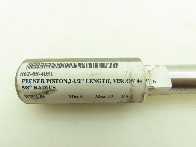 Viscon 44 Peener Piston 2-1/2" Length 5/8" Radius Lot Of 5