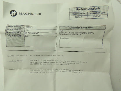 Telemotive GXZ304E7170 Magnetek Uncommon Power Communication Module Freq 467.900