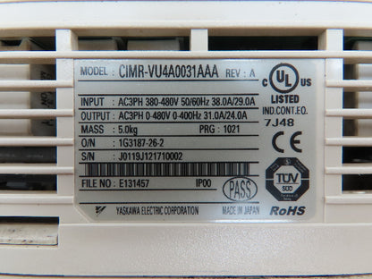 Magnetek CIMR-VU4A0031AAA Impulse G+ Adjustable Frequency Drive 460V 24A