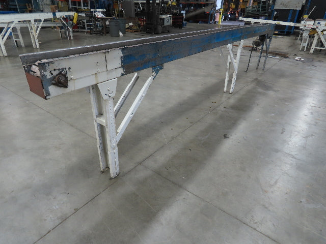 New London Engineering 7.5"x 20' PlastiTrak Plastic Chain Bottle Conveyor 460V