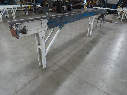 New London Engineering 7.5"x 20' PlastiTrak Plastic Chain Bottle Conveyor 460V