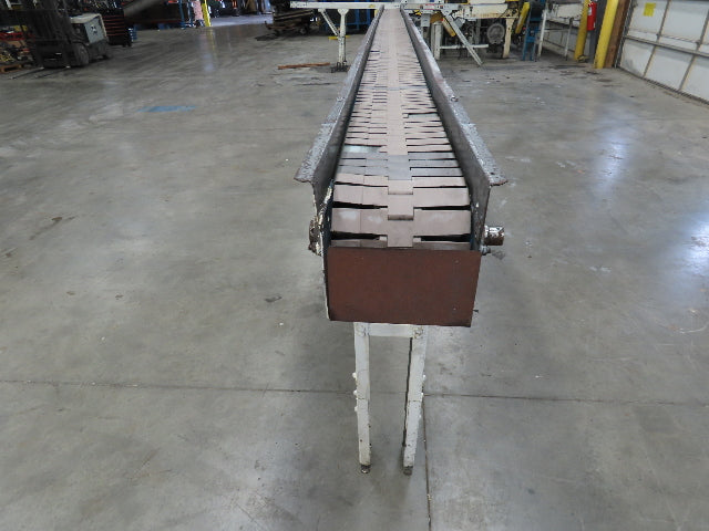 New London Engineering 7.5"x 20' PlastiTrak Plastic Chain Bottle Conveyor 460V