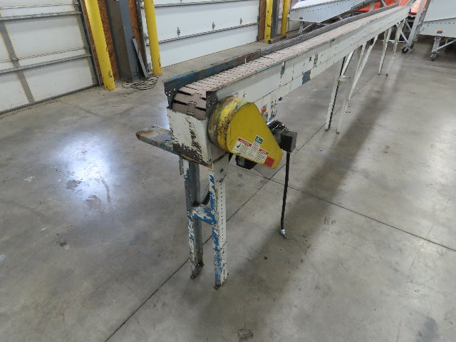 New London Engineering 7.5"x 20' PlastiTrak Plastic Chain Bottle Conveyor 460V