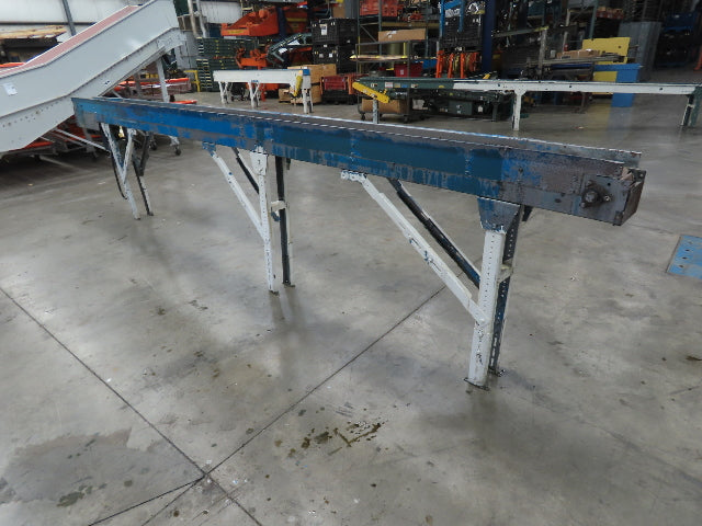 New London Engineering 7.5"x 17' 5" PlastiTrak Plastic Chain Bottle Conveyor 3PH