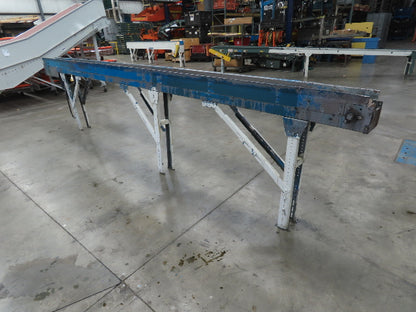 New London Engineering 7.5"x 17' 5" PlastiTrak Plastic Chain Bottle Conveyor 3PH