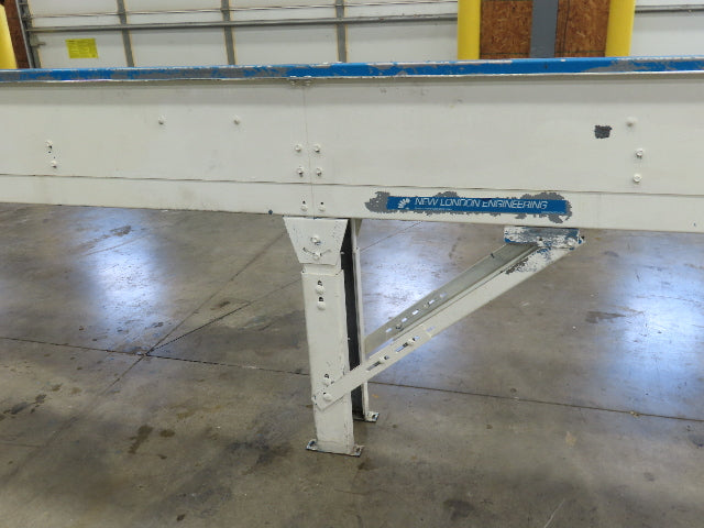 New London Engineering 8"x 20' Plastic Roller Belt Accumulating Conveyor 460V