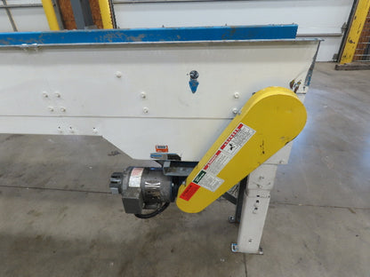New London Engineering 8"x 20' Plastic Roller Belt Accumulating Conveyor 460V