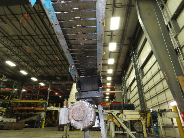 New London Engineering 7.5"x 14' Stainless Tabletop Chain Conveyor S-Curve 460V