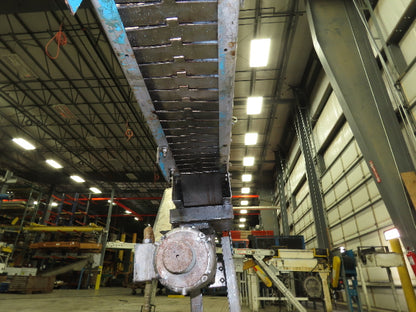 New London Engineering 7.5"x 14' Stainless Tabletop Chain Conveyor S-Curve 460V