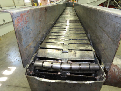New London Engineering 7.5"x 14' Stainless Tabletop Chain Conveyor S-Curve 460V