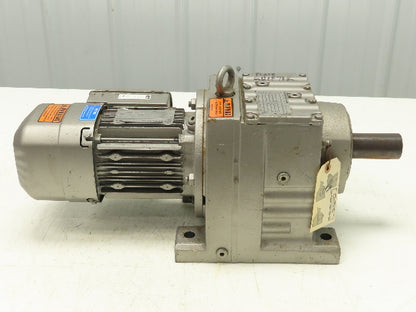 Sew-Eurodrive R77 DRS71M4/BE1HR/DH Inline Gearmotor 130:1 Reducer 230/460V 3PH