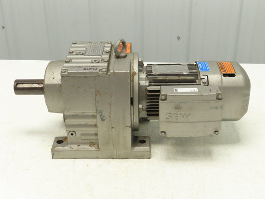 Sew-Eurodrive R77 DRS71M4/BE1HR/DH Inline Gearmotor 130:1 Reducer 230/460V 3PH
