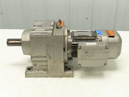 Sew-Eurodrive R77 DRS71M4/BE1HR/DH Inline Gearmotor 130:1 Reducer 230/460V 3PH