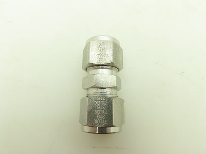 Tylok SS-8-DU Double Ferrule Union 1/2 " Tube 316 Stainless Steel Lot Of 10