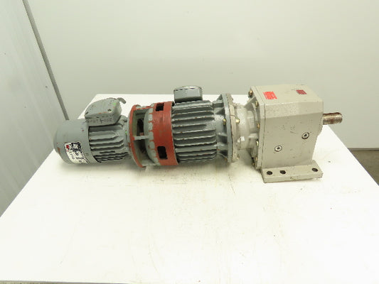 LETAG Bonfiglioli Tandem Dual Gear Motor 70:1 Reducer .5/3Hp 277/460V 3PH IEC S1