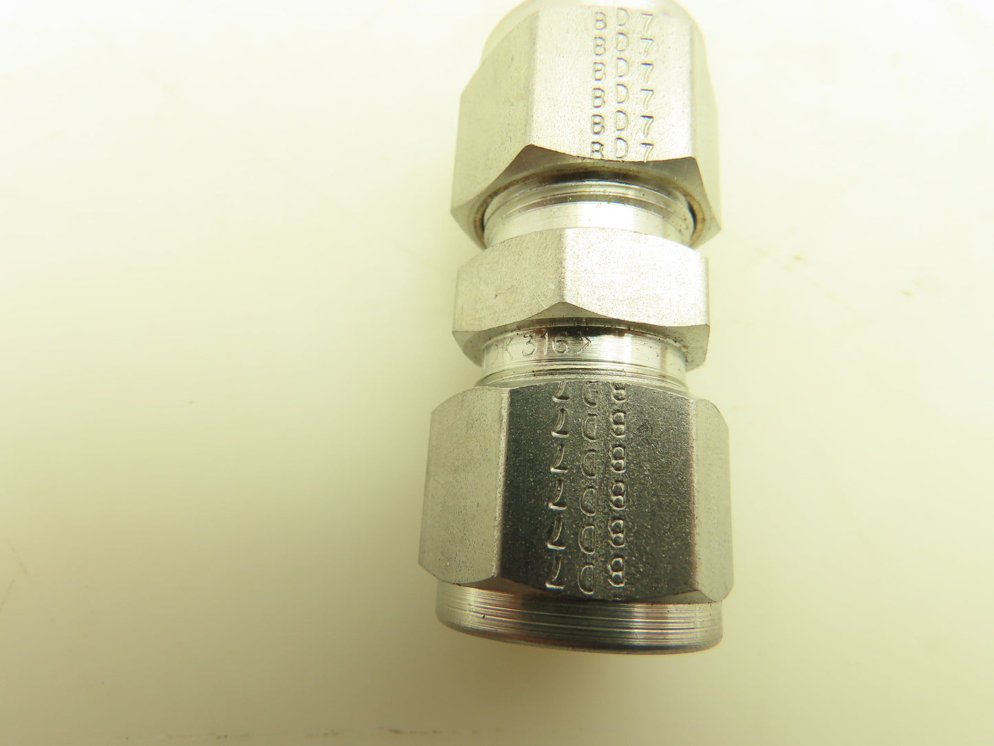 Tylok SS-8-DU Double Ferrule Union 1/2 " Tube 316 Stainless Lot Of 6