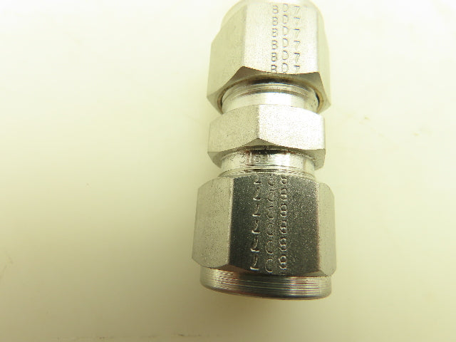 Tylok SS-8-DU Double Ferrule Union 1/2 " Tube 316 Stainless Lot Of 6