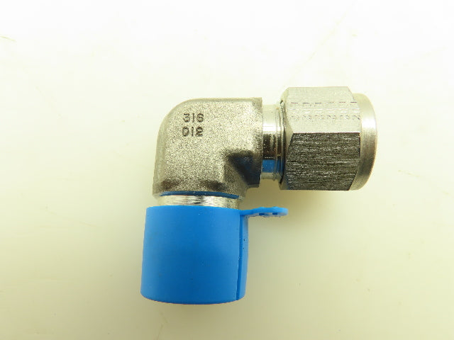 Tylok 316D12 90 deg Union Elbow 1/2 " Tube  316 Stainless Steel Dome Lot Of 12