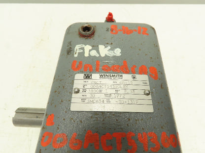 Winsmith 6MCT Speed Reducer 30:1 Gearbox 2.4Hp 60 RPM 182/184TC LH Output