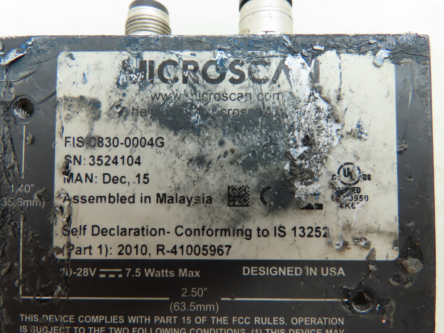 Microscan FIS-0830-0004G Barcode Scanner