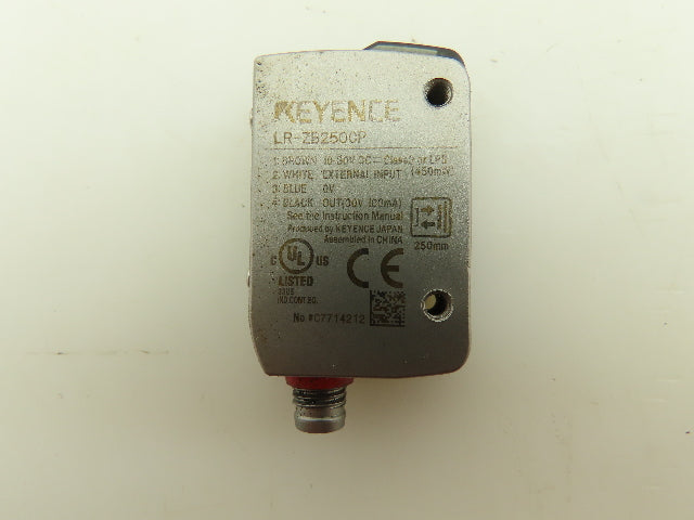 Keyence LR-ZB250CP Photoelectric Laser Sensor M8 Connector