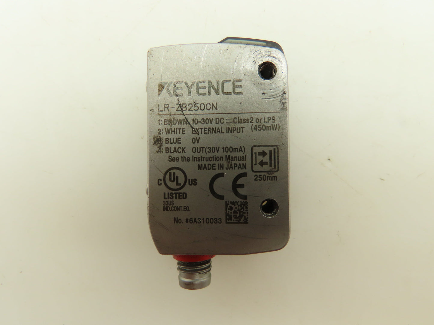 Keyence LR-ZB250CN Photoelectric Proximity Laser Sensor M8 Connector