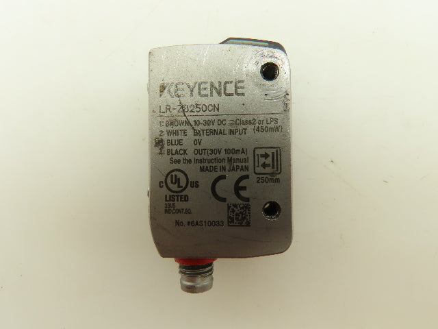 Keyence LR-ZB250CN Photoelectric Proximity Laser Sensor M8 Connector