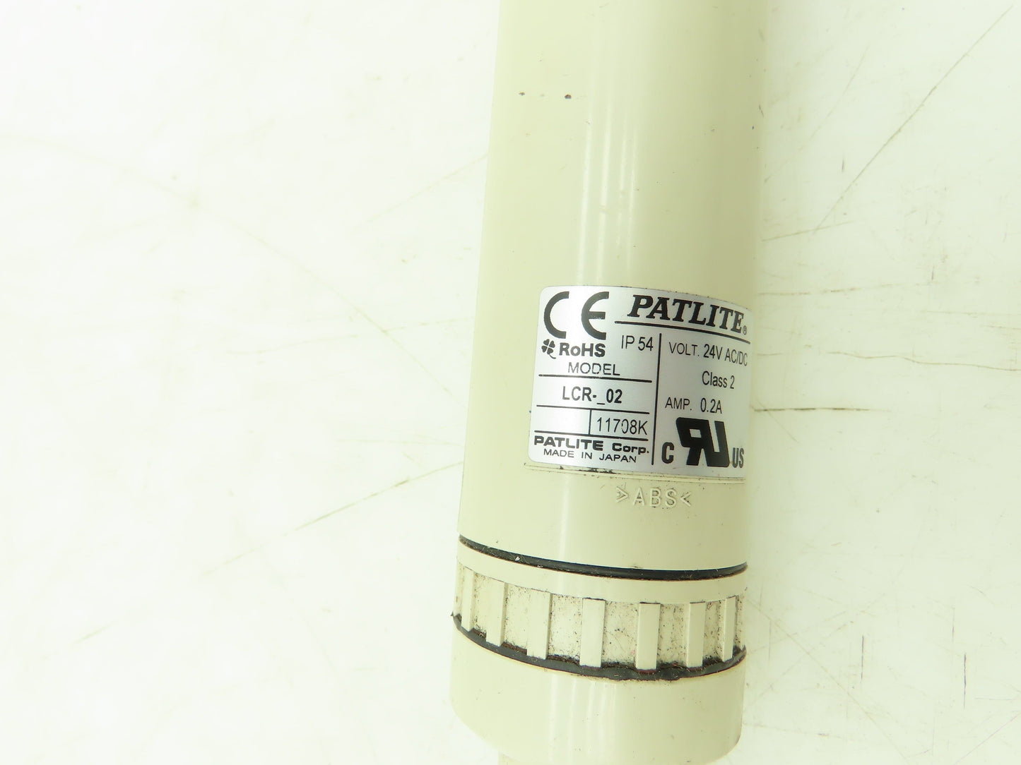 Patlite LCR-_02 LED Stack Light Red Orange/Amber Green 24AC/DC Signal Tower