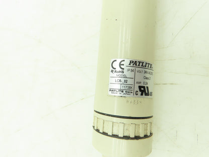 Patlite LCR-_02 LED Stack Light Red Orange/Amber Green 24AC/DC Signal Tower