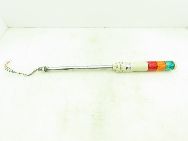 Patlite LCR-_02 LED Stack Light Red Orange/Amber Green 24AC/DC Signal Tower