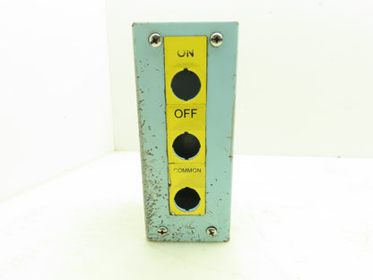 Hammond MPB3 Pushbutton 3 Hole Enclosure NEMA 13 7"H 3"W 4"D