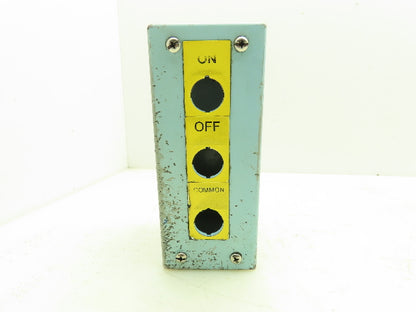 Hammond MPB3 Pushbutton 3 Hole Enclosure NEMA 13 7"H 3"W 4"D