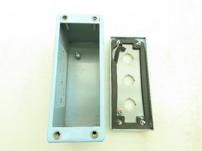 Hammond MPB3 Pushbutton 3 Hole Enclosure NEMA 13 7"H 3"W 4"D