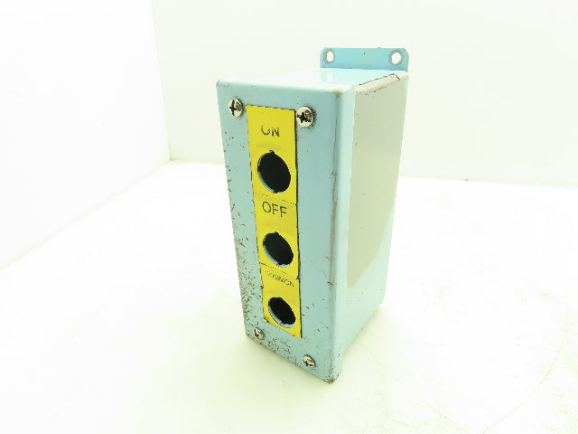 Hammond MPB3 Pushbutton 3 Hole Enclosure NEMA 13 7"H 3"W 4"D