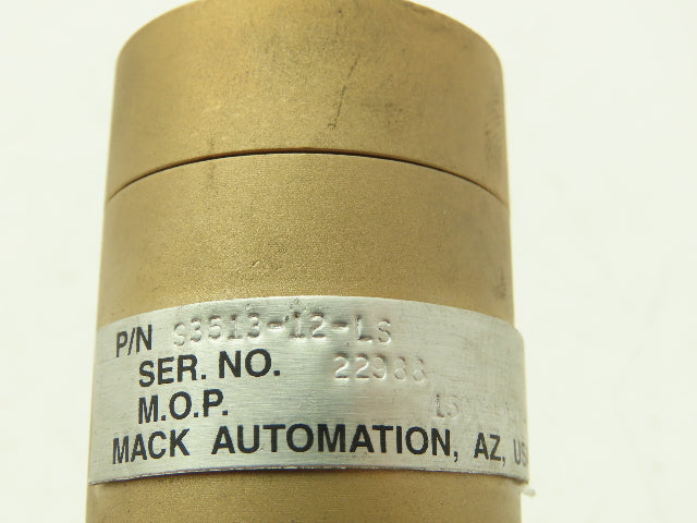 Mack S3513-12-LS Hi Energy Hydraulic Miniature Short Stroke Cylinder 12mm Stroke
