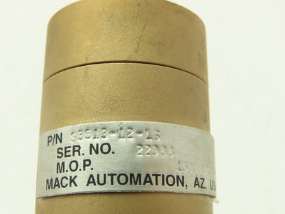 Mack S3513-12-LS Hi Energy Hydraulic Miniature Short Stroke Cylinder 12mm Stroke