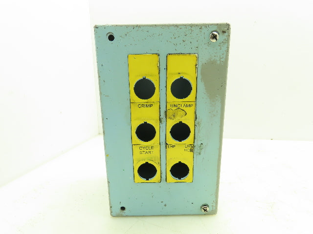 Hammond MPB6 Pushbutton 6 Hole Enclosure Nema 12-13 Type 12 8.5"H 5"W 4.25"D
