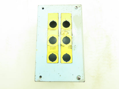 Hammond MPB6 Pushbutton 6 Hole Enclosure Nema 12-13 Type 12 8.5"H 5"W 4.25"D