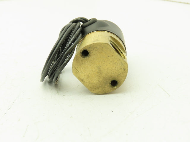 Mack 530032 Solenoid Valve 3 Way Brass Cylinder 1/8" NPT 120V Coil