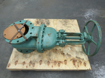 Crane 10" Cast Iron Gate Valve 125S 200 WOG 12-Bolt Flange 20" Handwheel